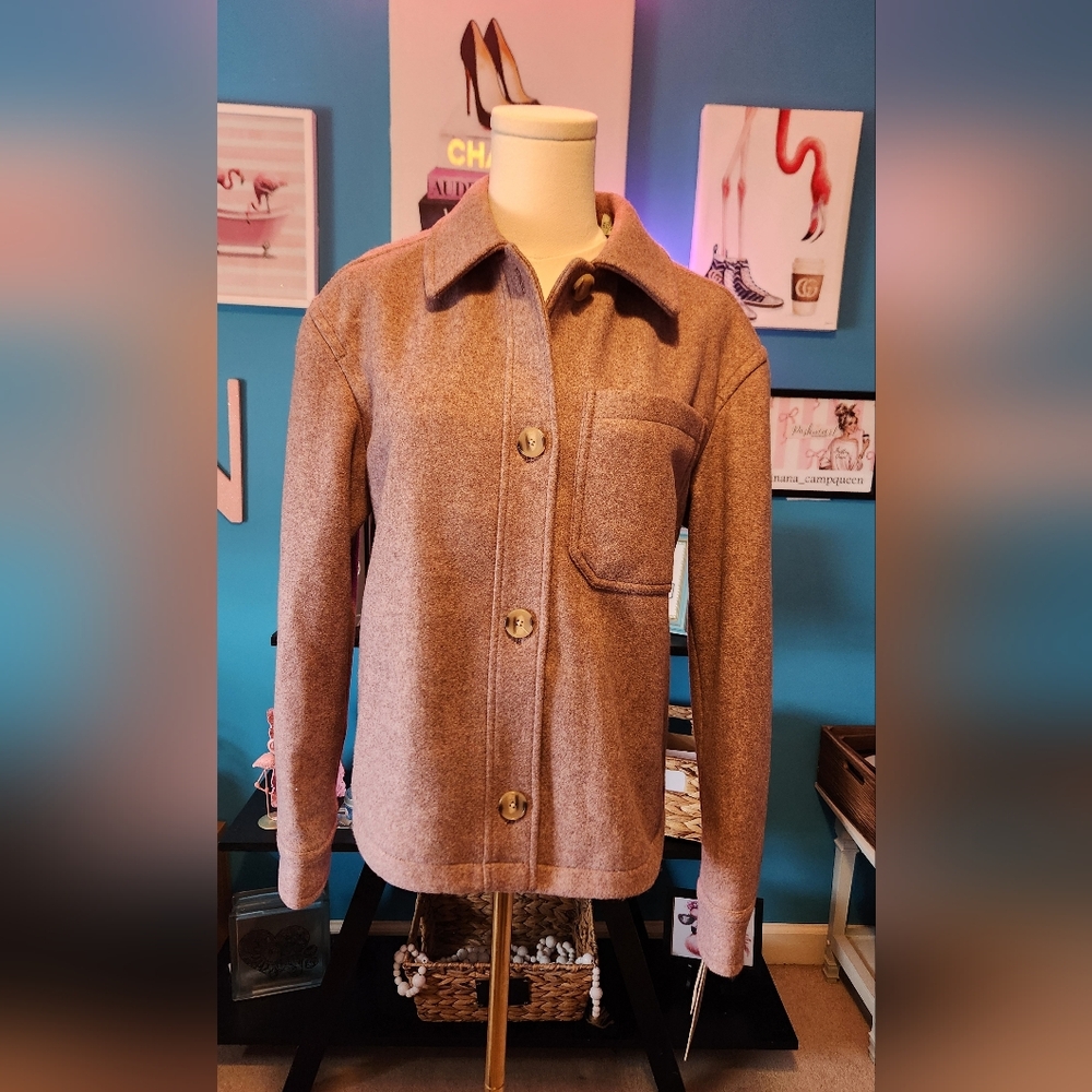 Levi's Women's Soft Chore Pink Wool Jacket. XS NWT